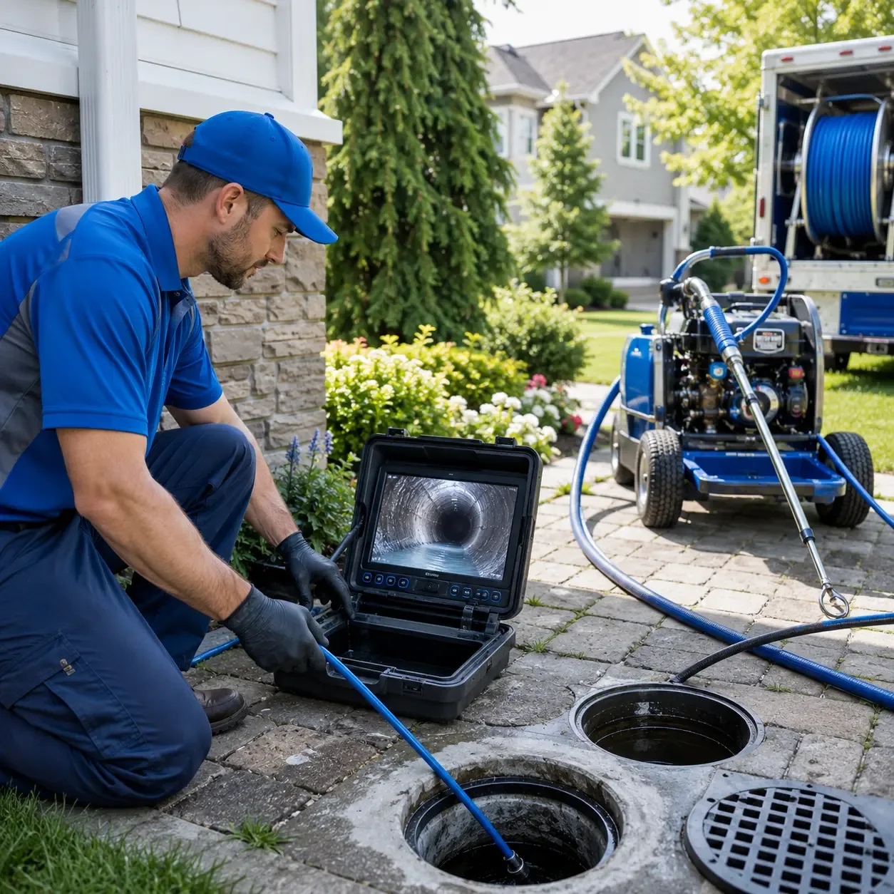 Outdoor drain cleaning professionals serving Alburtis, PA