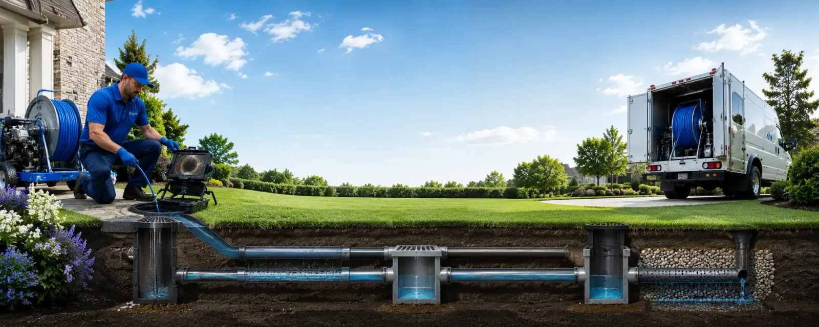 Outdoor drain cleaning information for Alburtis, PA
